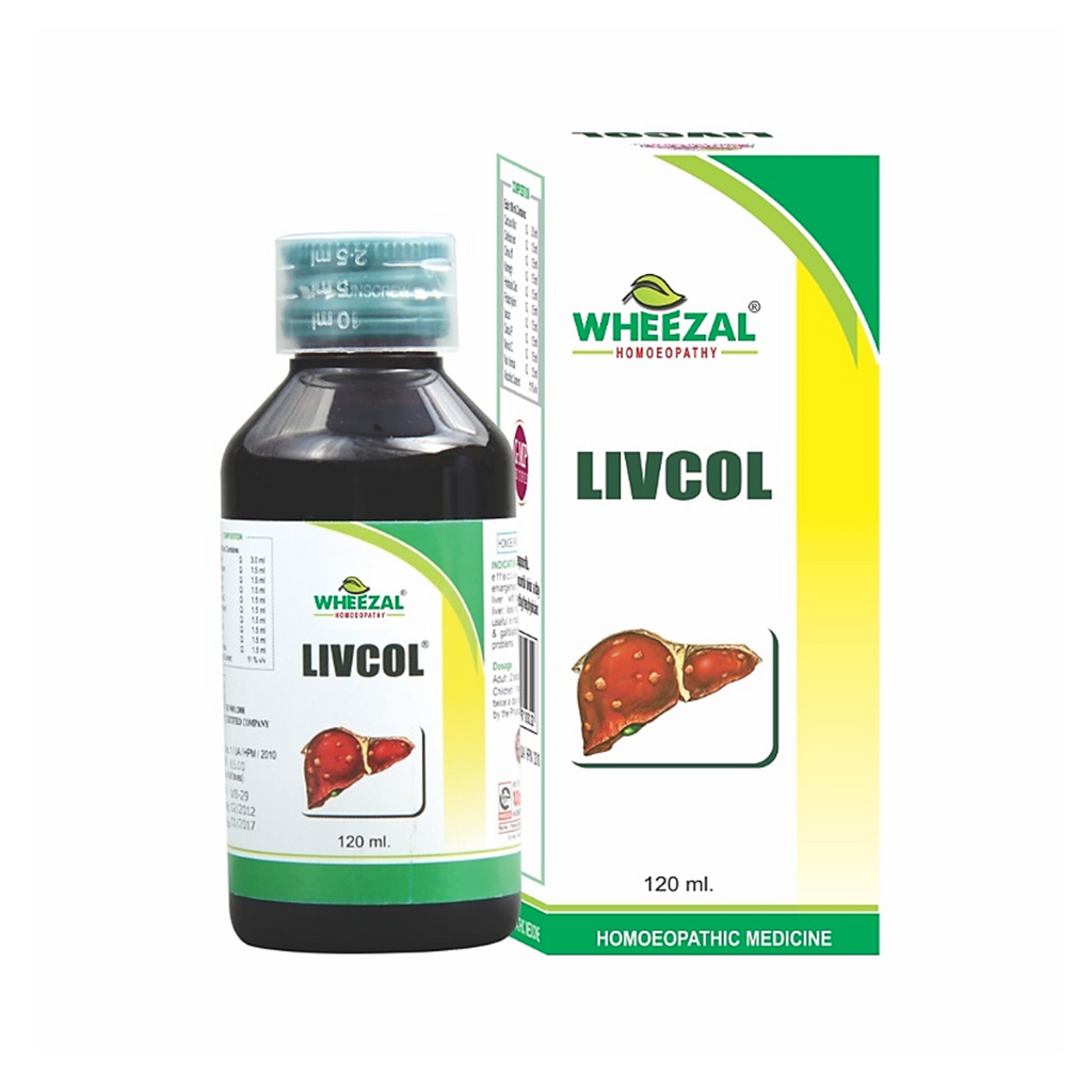 Wheezal Homeopathy Livcol Liquid for Jaundice and Hepatic ailments