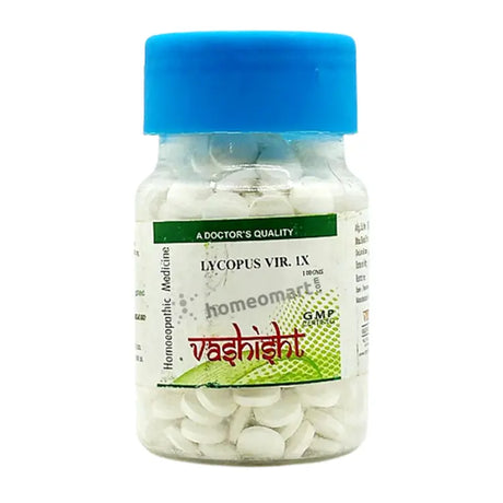 Vashisht Lycopus Virginicus 1X Homeopathy Tablets 100gms