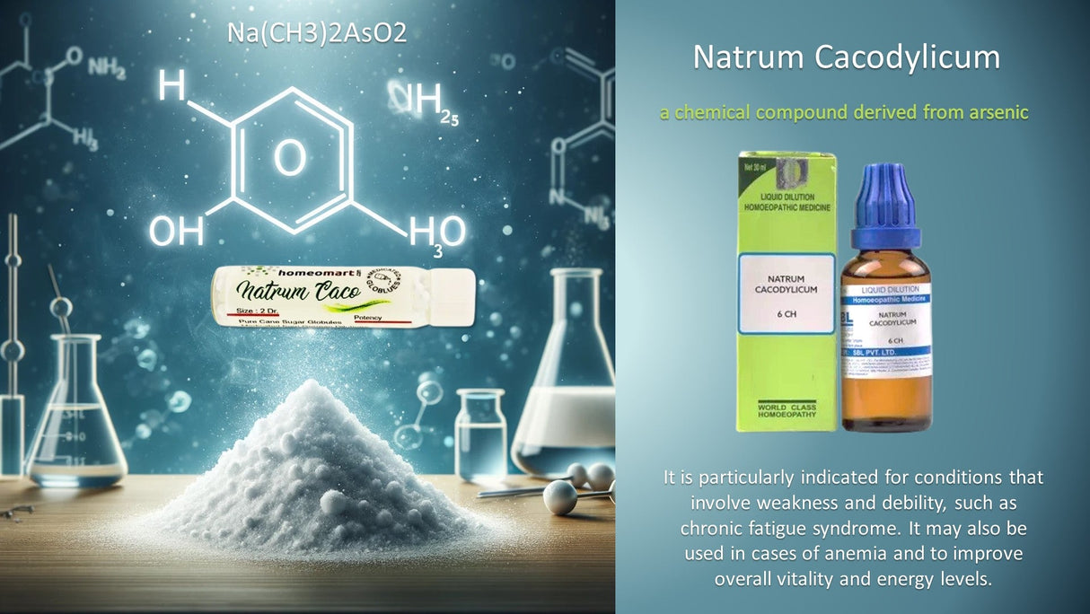 Natrum Cacodylicum Homeopathy Pills 6C, 30C, 200C, 1M, 10M