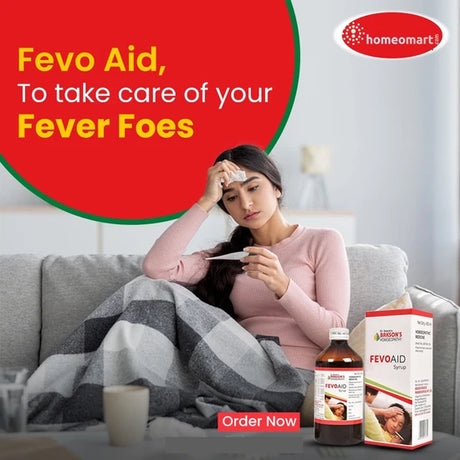 Bakson Fevo Aid relieves fever, chills, cough, and body aches naturally. Non-sedative, safe for children & adults.