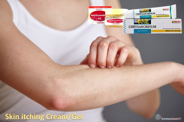 Acid Chryso -homeopathic solutions for itching, eczema, hives, and skin allergie