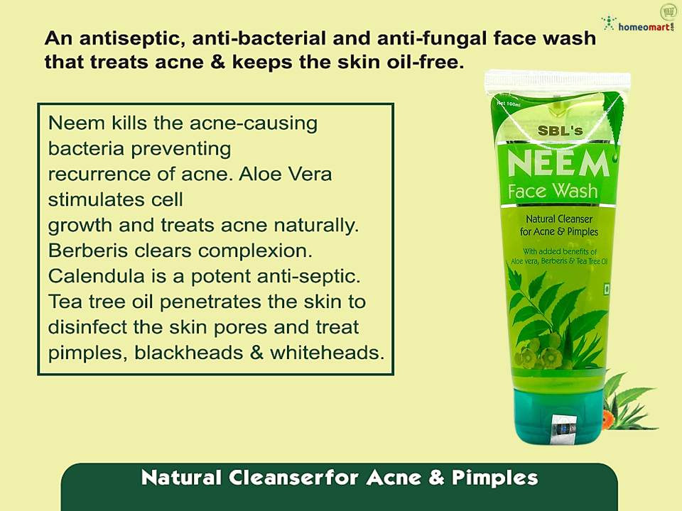 Acne and pimple relief with the benefits of Aloevera, Berberis & Tea tree oil.