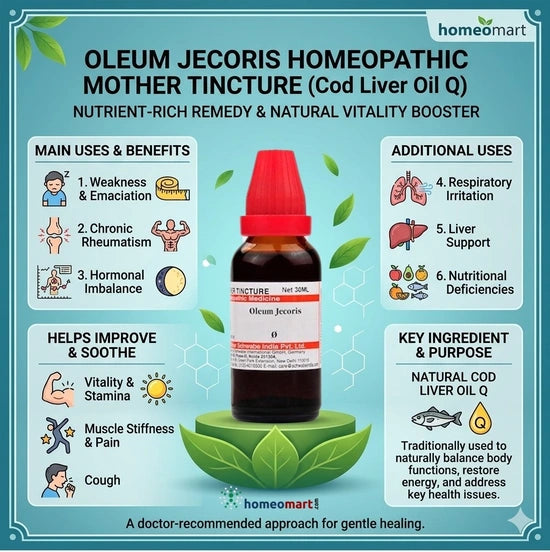leum Jecoris for weakness, Oleum Jecoris for cough, Oleum Jecoris tonic, homeopathic cod liver oil drops, Oleum Jecoris for hormonal imbalance, Oleum Jecoris for emaciation, buy Oleum Jecoris Q online