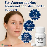 Oophorinum Tablets for acne rosacea, ovarian cysts, and hormonal imbalance. Natural homeopathic remedy with no side effects