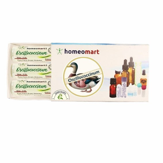 Homeomart Oscillococcinum product packaging on a white background