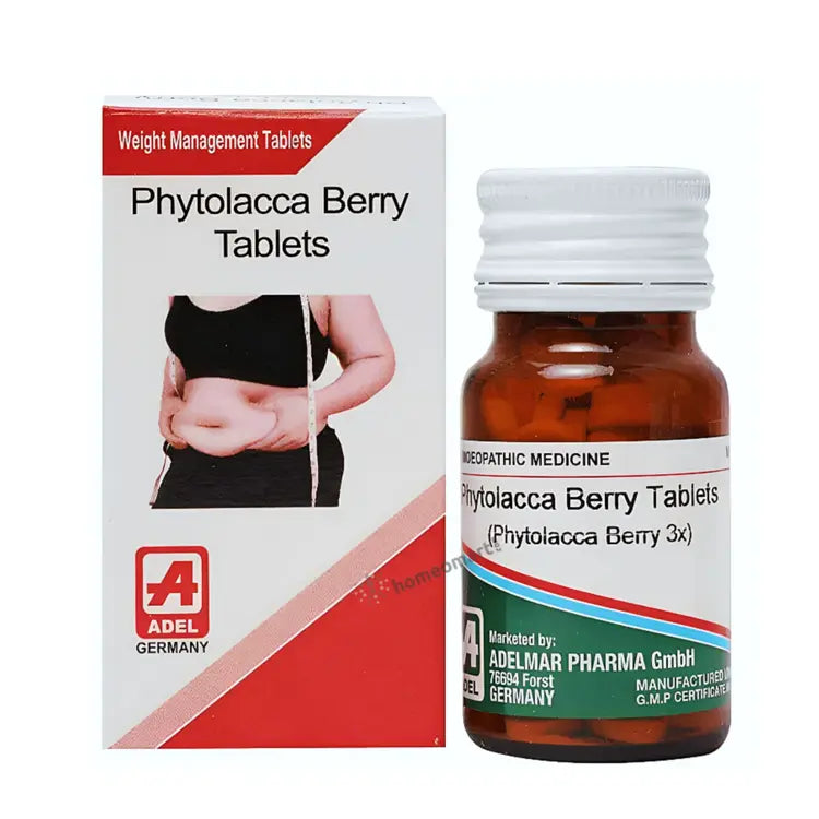 German Adel Phytolacca Berry Tablets, weight reduction homeopathic medicine, homeopathy for slow metabolism, Phytolacca Berry 3X uses, natural appetite suppressant homeopathy, metabolism support tablets, homeopathic detox tablets, homeopathic tablets for weight balance, Phytolacca Berry trituration tablets