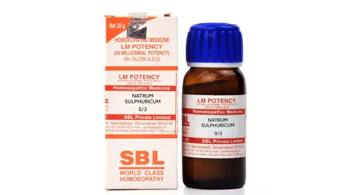 Natrum sulphuricum LM Potency Dilution