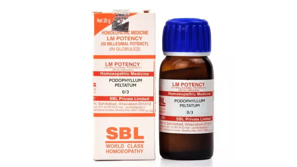 Podophyllum peltatum LM Potency Dilution