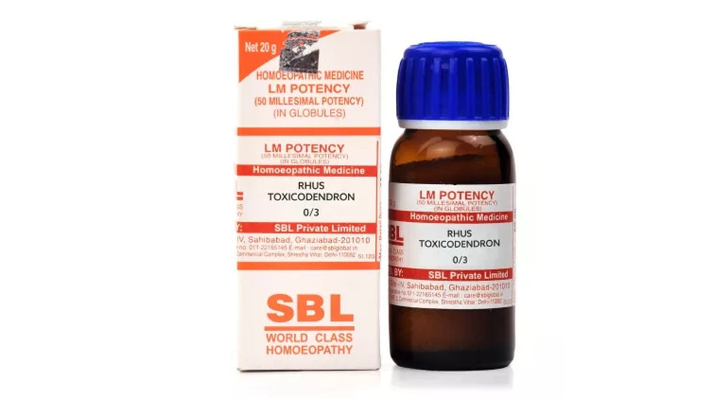 Rhus toxicodendron LM Potency Dilution