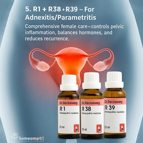  Women with pelvic inflammatory conditions like adnexitis or parametritis seeking natural homeopathic treatment for pain and hormonal balance