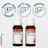Homeopathy medicine R40 & R7 for  Diabetic Liver Disease, Fatty Liver, Hepatitis