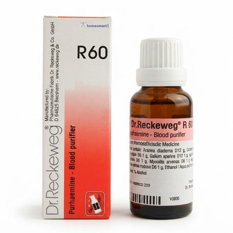 Dr.Reckeweg R60 Blood purifier drops for Impurities, Skin affections, khoon safi, best homeopathic medicine for blood purifier, Dr Reckeweg R60, Dr Reckeweg R60 drops, R60 blood purifier, R60 blood purifier drops, Dr Reckeweg blood purifier, homeopathic blood purifier, R60 homeopathic medicine, Dr Reckeweg R60 22 ml, R60 drops for skin, homeopathic blood purification drops, Dr Reckeweg skin drops, buy Dr Reckeweg R60, R60 homeopathic drops