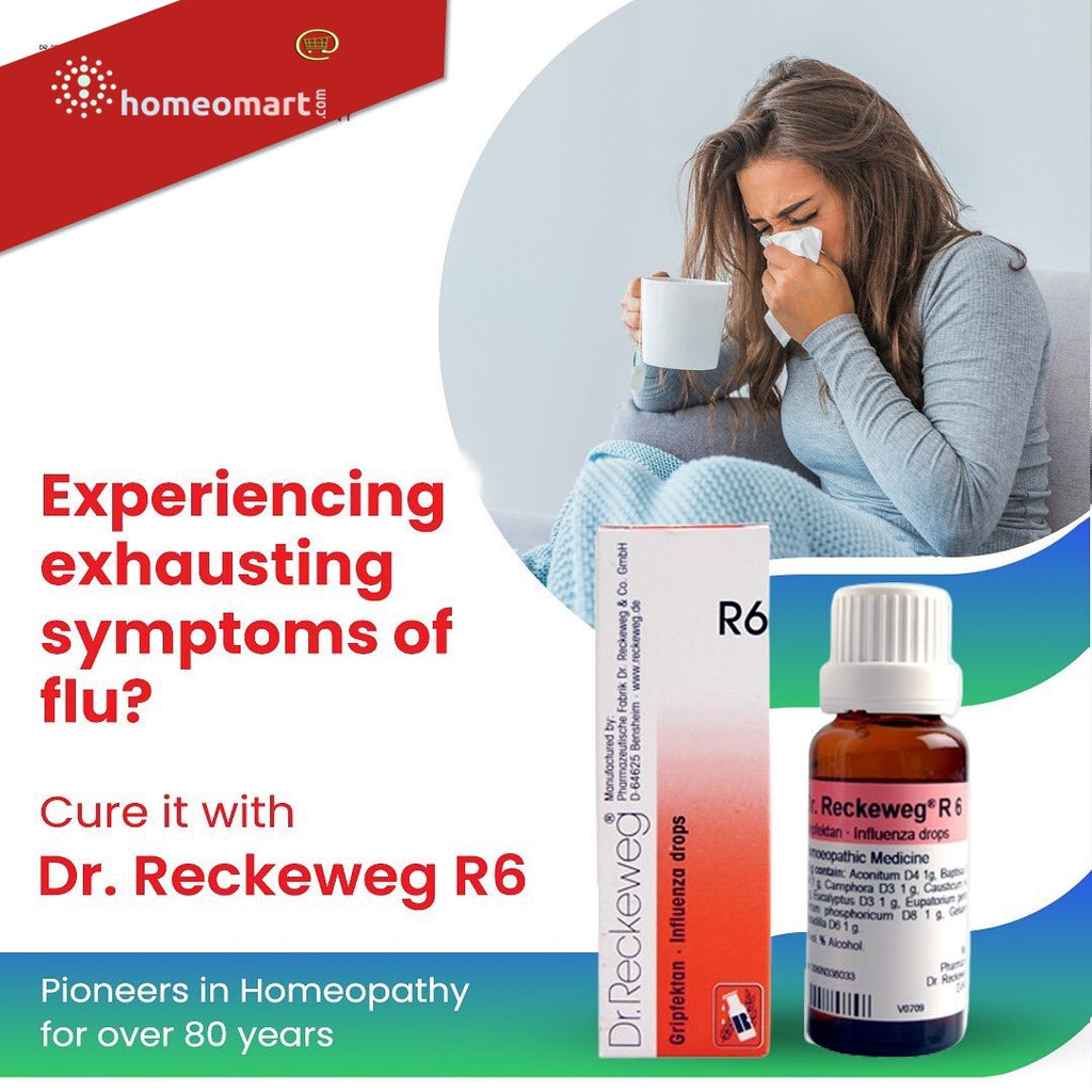 Influenza medication antiviral drug for flu homeopathy R6 drops