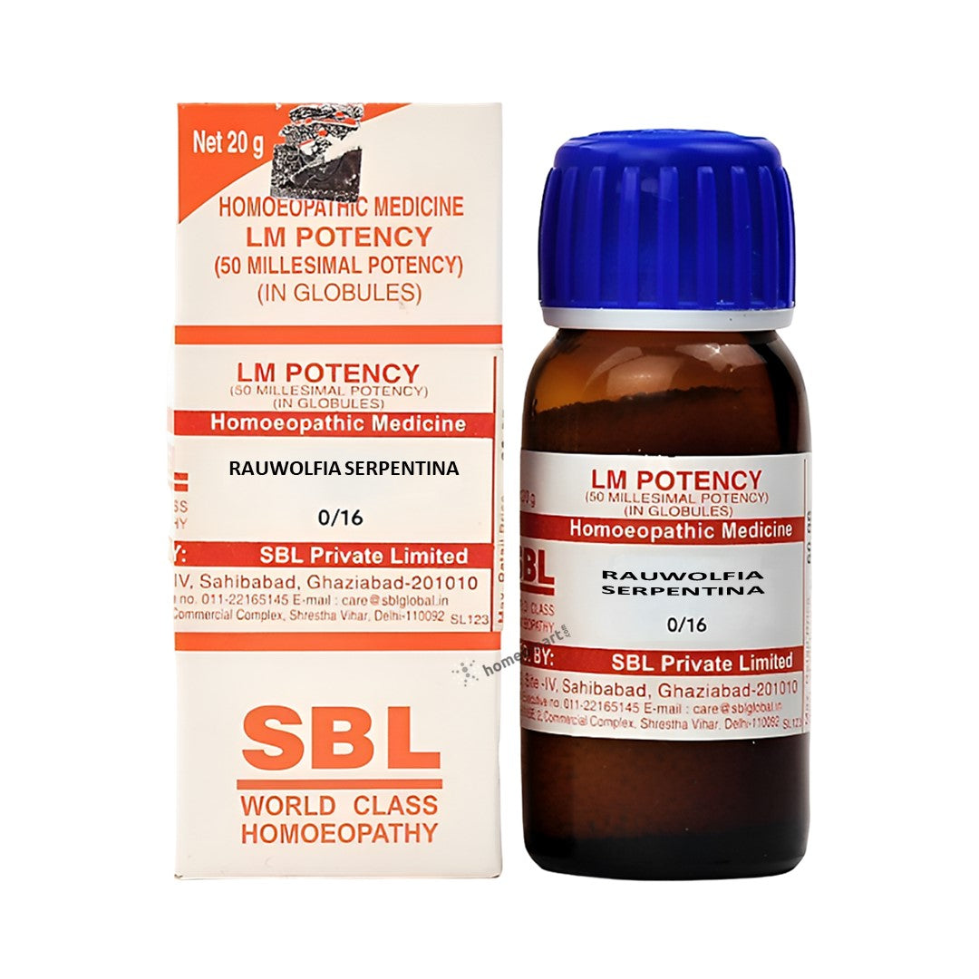 Rauwolfia Serpentina LM Potency Homeopathy Dilution