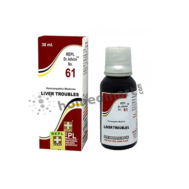 REPL Dr. Advice No 61 Homeopathy drops  for Liver troubles