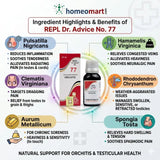 homeopathy, testicular pain relief, swollen testicle homeopathy, testicular inflammation remedy, natural remedy for orchitis, homeopathic medicine for epididymitis, spermatic cord pain relief, scrotal swelling treatment,
