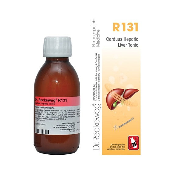 Dr. Reckeweg R131 Cordanus Hepatic Liver Tonic bottle and packaging on a white background