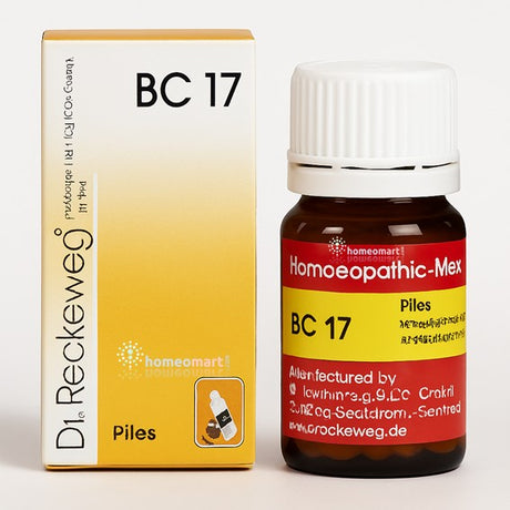 Dr. Reckeweg BC 17 homeopathic medicine bottle and packaging on a white background