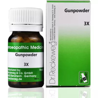 Dr Reckeweg Gunpowder 3X homeopathy Trituration Tablets