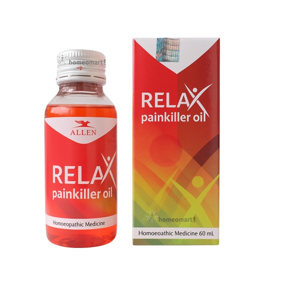 Allen Relax Pain Killer Oil offers homeopathic relief for joint pain, sprains, headaches, and muscular aches. Enriched with Arnica, Rhus Tox, Ruta & more.