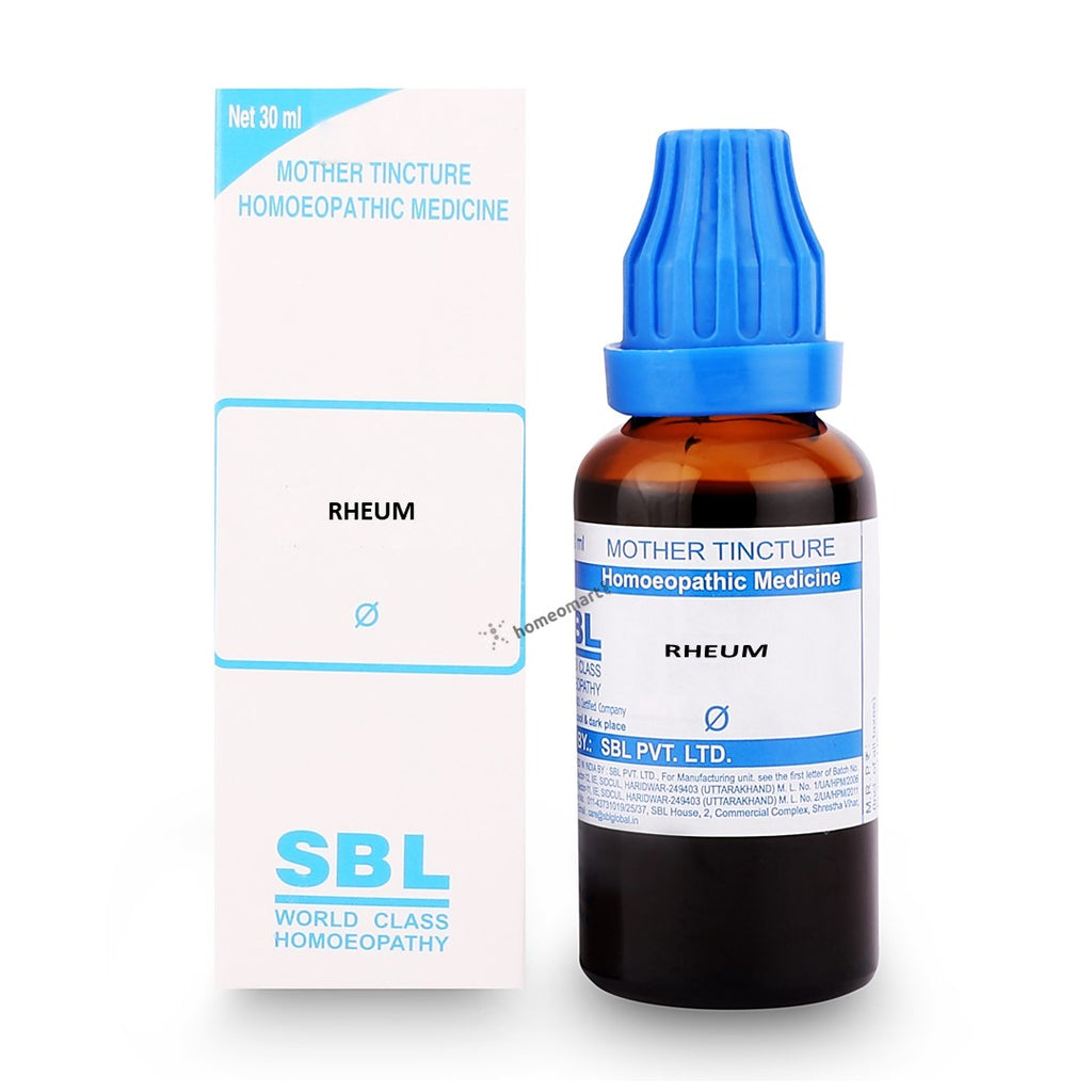 SBL Rheum Homeopathy Mother Tincture Q