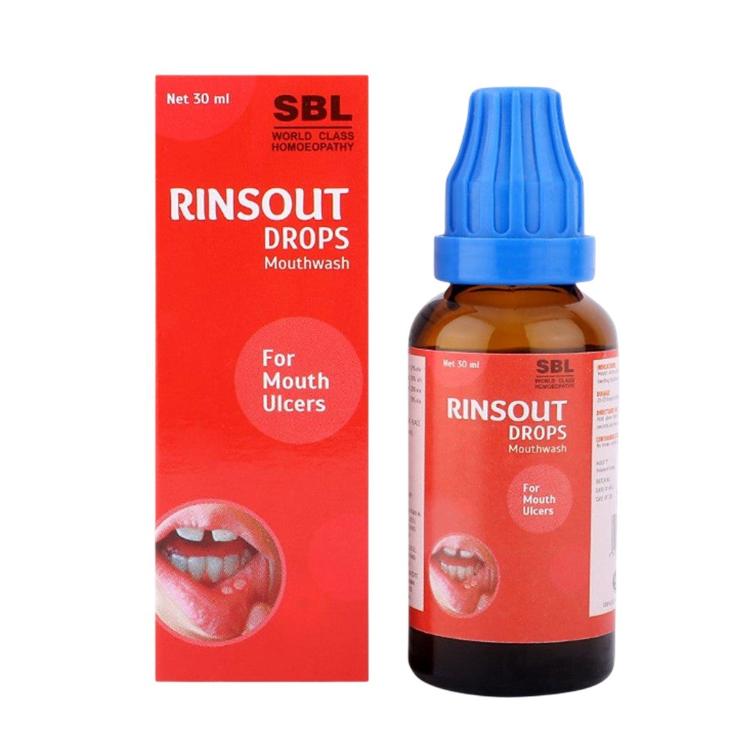 SBL Rinsout Drops – Homeopathic Mouthwash for Mouth Ulcers & Oral Hygiene