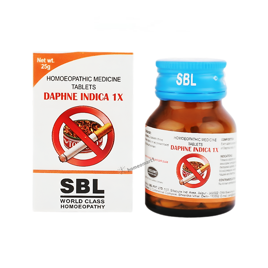 Daphne Indica 1X Homeo tablets for Tobacco de-addiction, Quit smoking