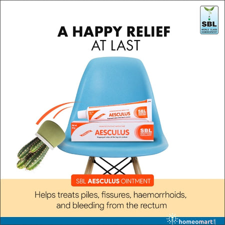  SBL Aesculus Ointment for piles, varicose veins, and rectal discomfort. Reduces swelling, itching, and burning. Quick relief for swollen veins