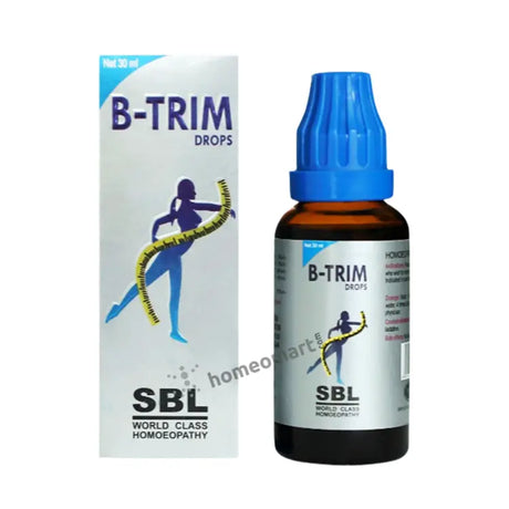 SBL B-Trim Homeopathy Drops for Obesity, Weight loss. Natural Fat cutter