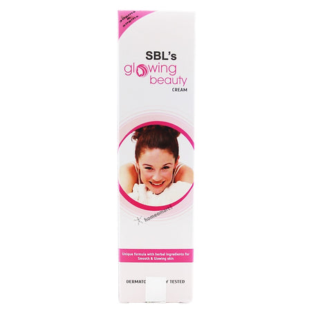 SBL Glowing Beauty Fairness Cream, fairness cream homeopathy, herbal fairness cream, skin brightening cream, glowing skin cream, pigmentation cream, acne marks cream, dark spot removal cream,
