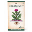 SBL Herbopathy Milk Thistle supplement packaging on a beige background