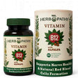 SBL HerboPathy Vitamin B12 with Alfalfa supplement bottle and container on a white background