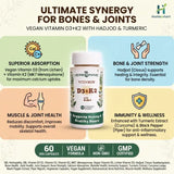 SBL Herbopathy, SBL Vitamin D3 K2, Vitamin D3, Vitamin K2, MK7, Menaquinone, Vegan Vitamin D3, Lichen Vitamin D3, Hadjod, Cissus Quadrangularis, Bone Health, Joint Health, Joint Support, Bone Strength, Calcium Absorption, Skeletal Health, Immunity Support, Turmeric Extract, Curcuma Longa, Black Pepper Extract, Piper Nigrum, Vegetarian Capsules, Vegan Supplement, Nutraceutical, Bone Nutrition, Muscle Health, Wellness Supplement