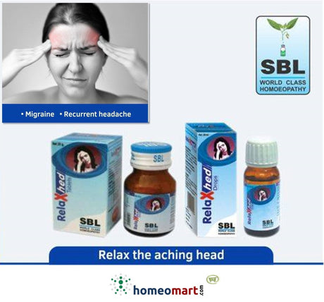 SBL Relaxhed Tablets for Migraine Relief – Natural Homeopathic Remedy