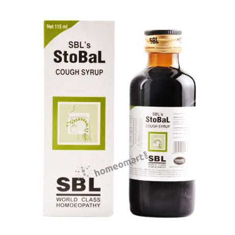 SBL Stobal Cough Syrup - Relief for Dry & Wet Coughs, Throat Irritation, and Laryngitis