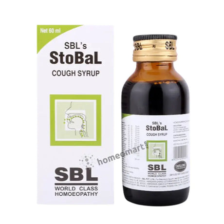 SBL Stobal Cough Syrup - Relief for Dry & Wet Coughs, Throat Irritation, and Laryngitis