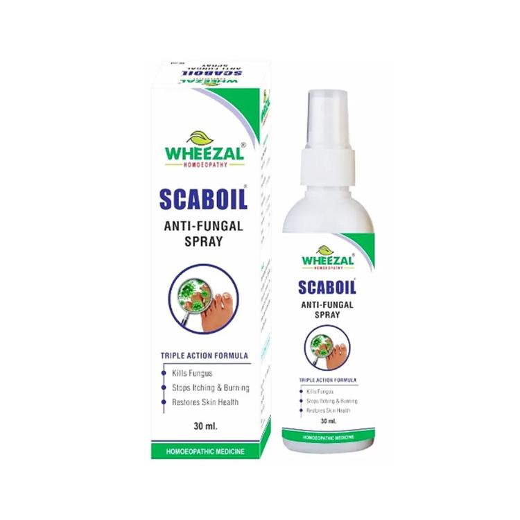 Wheezal Scaboil Antifungal Spray – Comprehensive Homeopathic Skin Care Solution