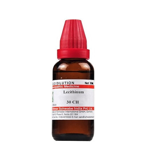 Homeopathy Lecithinum dilution in 30ml and 100 ml sizes from various brands like SBL, Schwabe, Reckeweg, Hahnemann, etc. Know the benefits, side effects, and dosage.