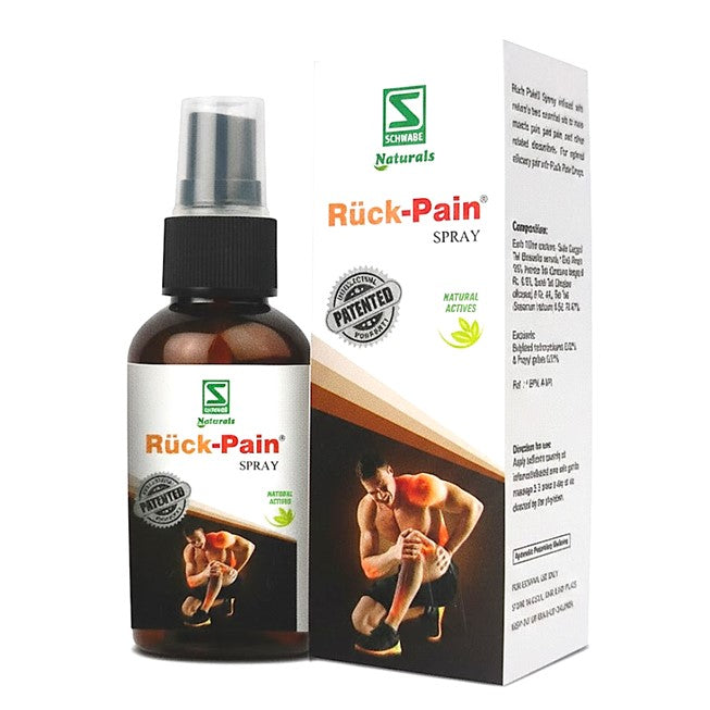 Schwabe Naturals Rück Pain Spray, Ayurvedic pain relief spray, joint pain spray, muscle pain relief spray, arthritis pain spray, herbal spray for back pain, anti inflammatory Ayurvedic spray, Boswellia pain relief spray, natural muscle pain spray, osteoarthritis relief spray, herbal joint pain treatment, Ayurvedic arthritis spray, pain spray for inflammation, fast acting pain relief spray, Schwabe pain spray