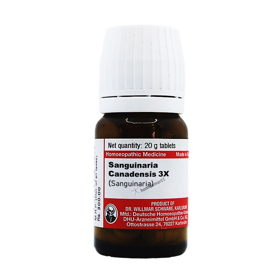 Schwabe German Sanguinaria Canadensis Trituration 3X Tablets