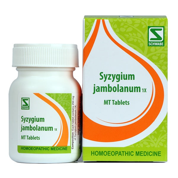 Schwabe Syzygium Jambolanum 1X supports glucose control, reduces thirst & fatigue, and promotes diabetes wellness