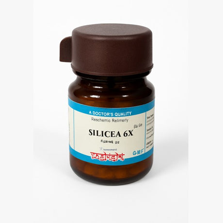Bottle of Silicea 6X on a white background