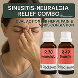 Dr. Reckeweg R70 Neuralgia Drops and Dr. Reckeweg R49 Sinusitis Dropscombo addresses both nerve inflammation and sinus-related complications, making them an ideal support for facial pain with sinus origin