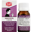 SNEEZOL tablets packaging with a bottle on a white background