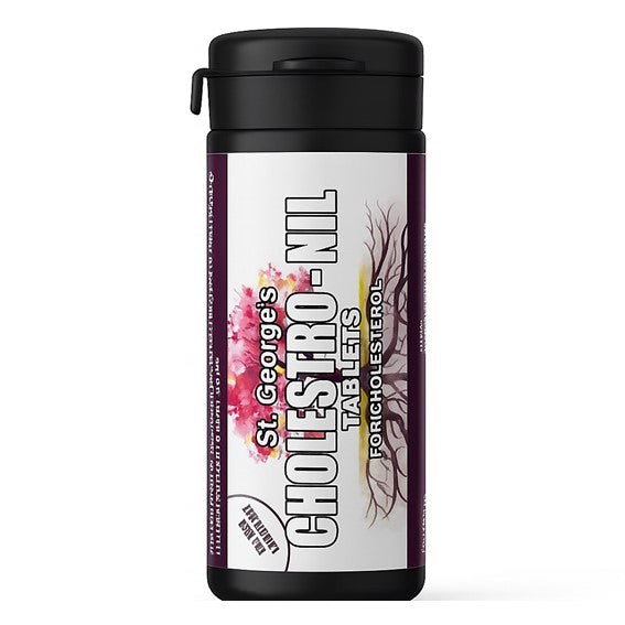 St. George's Cholestro-NIL supplement container on a white background
