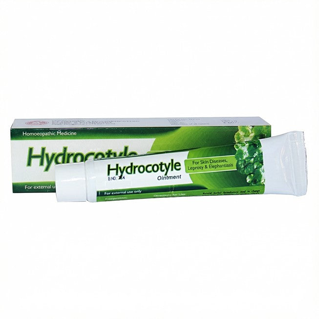 Hydrocotyle ointment packaging on a white background