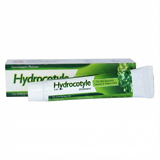 Hydrocotyle ointment packaging on a white background