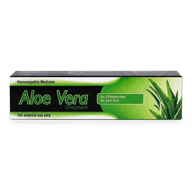 Aloe Vera ointment packaging on a white background