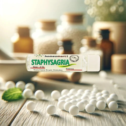 Staphysagria Homeopathy Pills 6C, 30C, 200C, 1M, 10M, 50M, CM