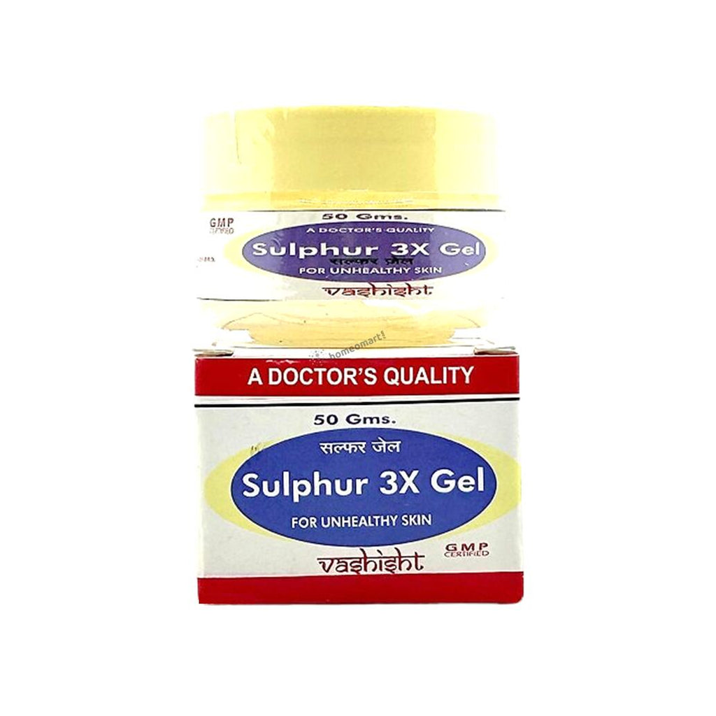 Vashisht Homeopathy Sulphur 3X Gel for unhealthy skin, eczema